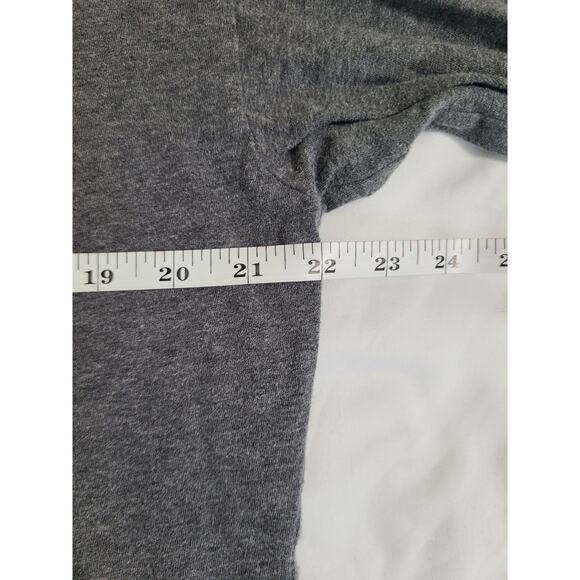 Victoria secret PINK large women's gray long sleeve logo t-shirt - Picture 7 of 8